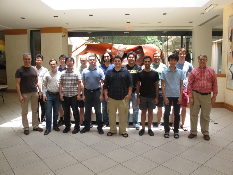 Group 2015 (Includes all computational materials people--Left to Right):  Alex Demkov, Lingyuan Gao, Andy O'Hara, Alex Lee, Yuki Sakai, Chungwei Lin, Scotty Bobbitt, Jaime Souto-Casares, Charles Lena, Donghan Shin, Ali Hamaze, Ben Garrett, Masahiro  Sakurai, Josh Neitzel, and Jim Chelikowsky