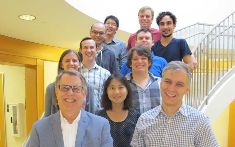 Group 2014;  Alex Lee, Ben Garrett, Jaime Souto (back); Chungwe Lin, Scotty Bobbitt, Andy O'Hara, Charles Lena, Kristy Kormondy, Na Sai; Jim Chelikowsky and Alex Demkov (front).