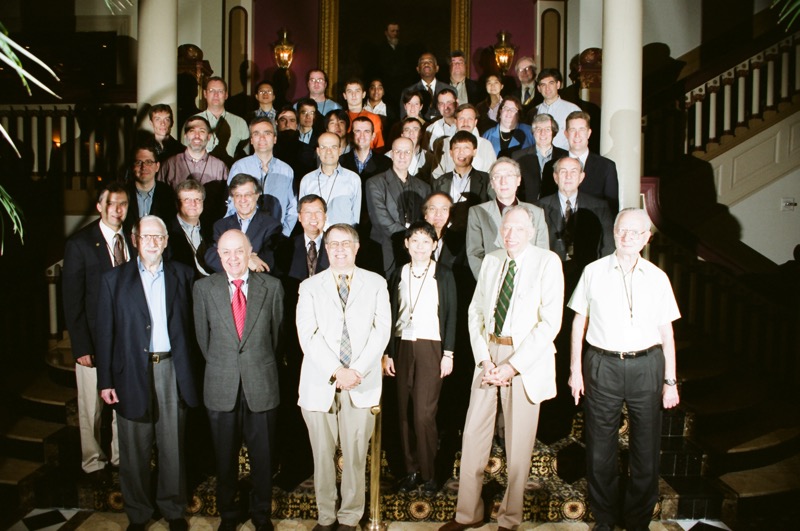 Birthday fete at 60:  First row:  Morrel Cohen, Marvin Cohen, Jim Chelikowsky, Mei-Yin Chou, Jim Phillips, Len Kleinman.  Second row: Alex Demkov, Mark Hybertsen, Roberto Car, Steve Louie, Priya Vashishta, Jerry Bernholc, Yves Petroff.  Third row:  Jeff Neaton, Steven Lewis, Vin Crespi, Jose Martins, Yousef Saad, C.Z. Wang, Jeff Derby.  Fourth row: Alexey Zayak, Jean-Yves Raty, Manuel Alemany, Jaehyon Eom, Gustavo Dalpian, Murilo Tiago, Igor Vasiliev, Chris Palmstrom.  Fifth row: Jean-Yves Raty, Che-Ting Chan, Marie Lopez del Puerto, Leeor Kronik, Suzanne Shontz, Andrew Rappe.  Six row:  Yunkai Zhou, Onis Sharia, Alex Slepko, Priya Gopal, Steven Richardson, Joe Woicik, Nai Sai, Gerd Gantef&ouml;r. 
